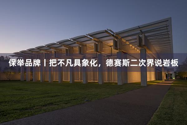 保举品牌丨把不凡具象化，德赛斯二次界说岩板