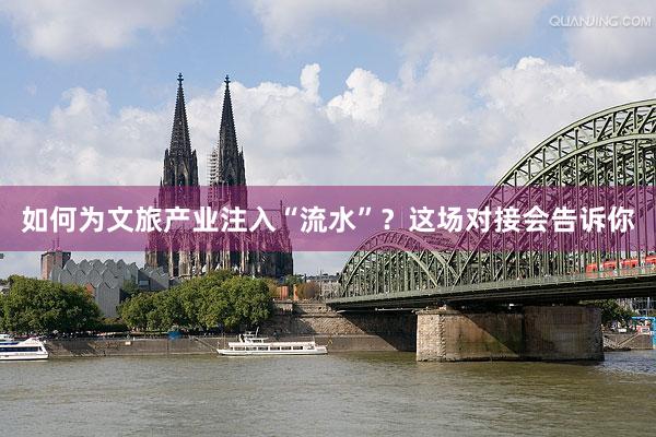 如何为文旅产业注入“流水”？这场对接会告诉你